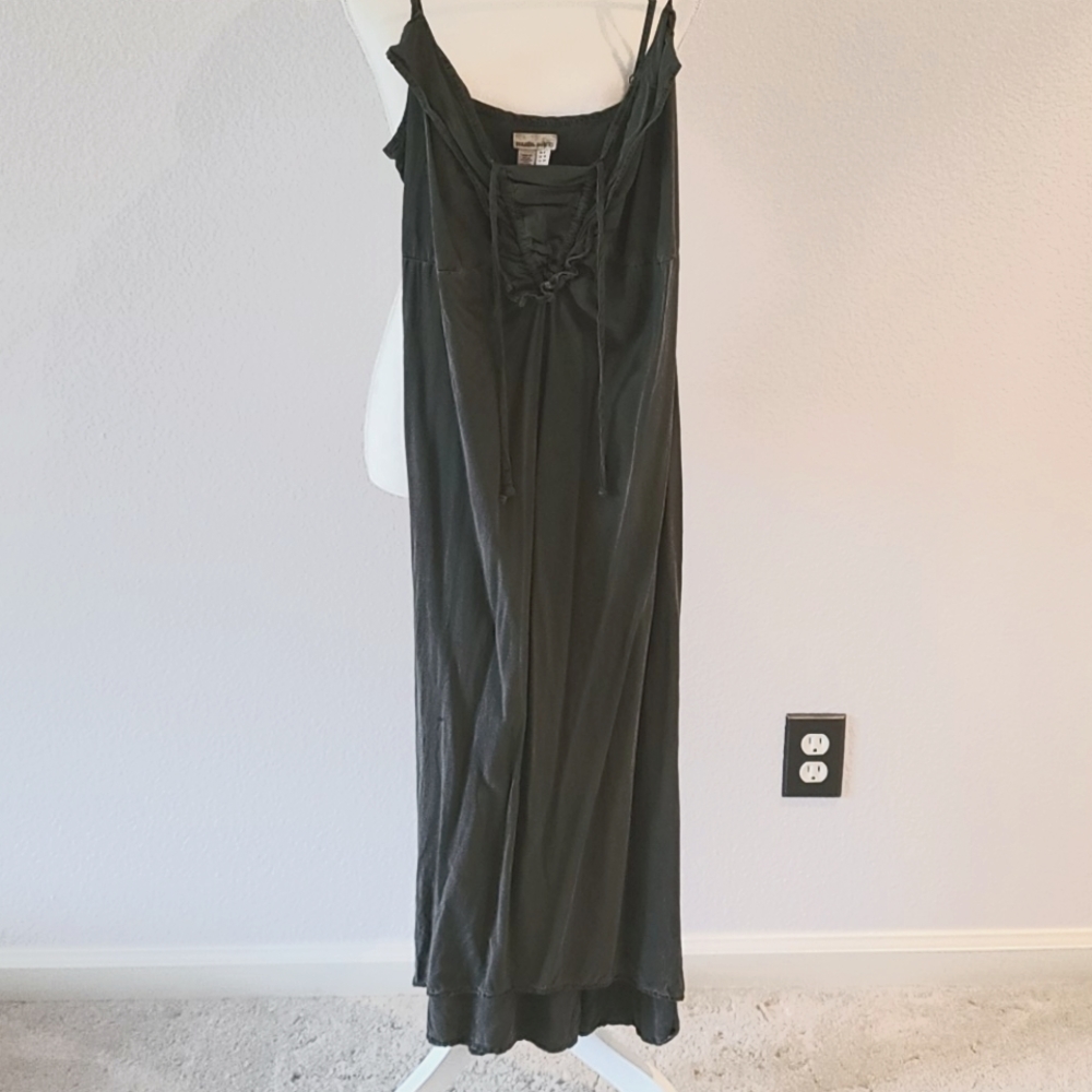 Anthropologie x Holding Horses Grey/Green Sundress